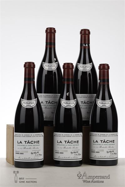 LA TACHE 2003 - Domaine de la Romanee Conti - 5 Bottles