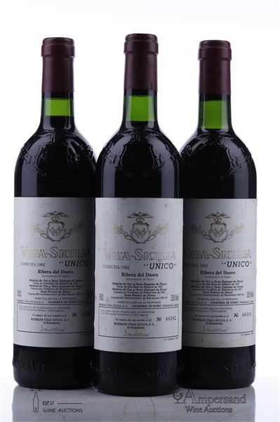 VEGA SICILIA UNICO 1962 - Vega Sicilia - 3 Bottles