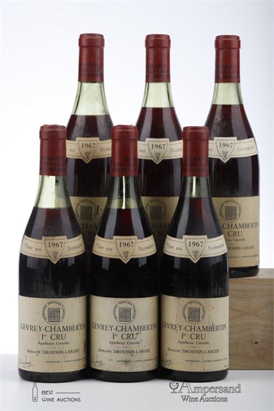 GEVREY CHAMBERTIN 1967 - Drouhin Laroze - 6 Bottles