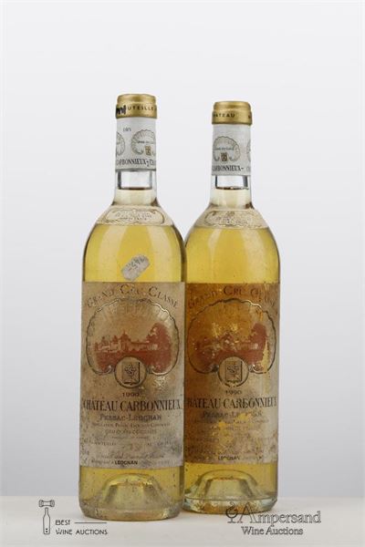 CARBONNIEUX BLANC 1990 - Mc - 2 Bottles