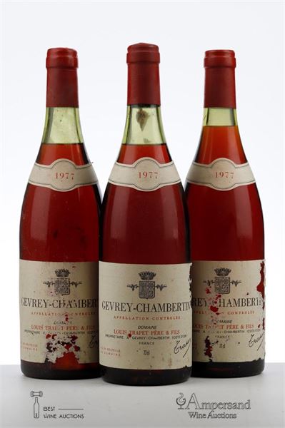 GEVREY CHAMBERTIN 1977 - Louis Trapet - 3 Bottles