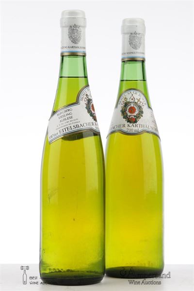 EITELSBACHER RIESLING BURGBERG AUSLESE 1976 - Weingut Karthauserhof - 2 Bottles