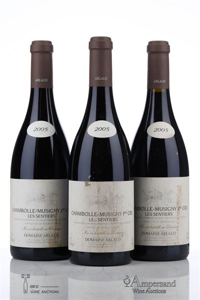 CHAMBOLLE MUSIGNY LES SENTIERS 2005 - Domaine Arlaud - 3 Bottles