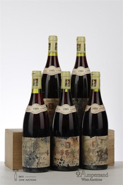 NUITS ST GEORGES LES BOUDOTS 1989 - G. Prieur - 5 Bottles