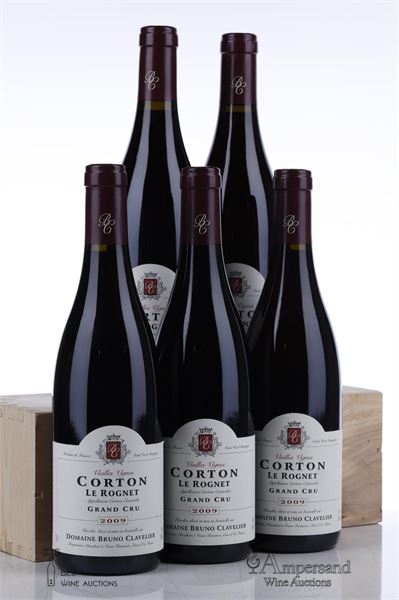 CORTON LE ROGNET VIEILLES VIGNES 2009 - Bruno Clavelier - 5 Bottles
