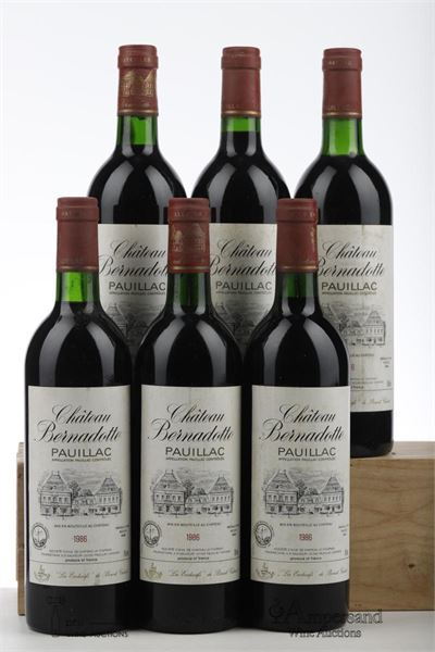 BERNADOTTE 1986 - Mc - 6 Bottles