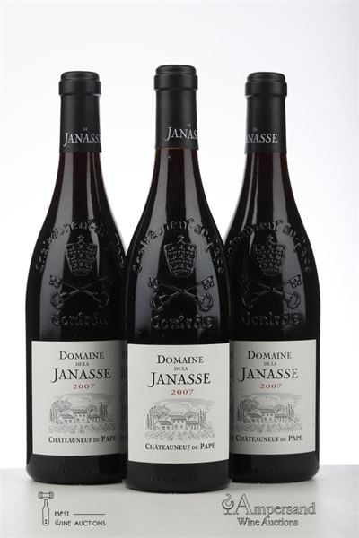 CHATEAUNEUF DU PAPE 2007 - Domaine de la Janasse - 3 Bottles