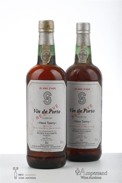 VIN DE PORTO VIEUX TAWNY EXTRA FIN RESERVE 20 ANS D'AGE - Quinta do Noval - Marx Salomon - 2 Bottles