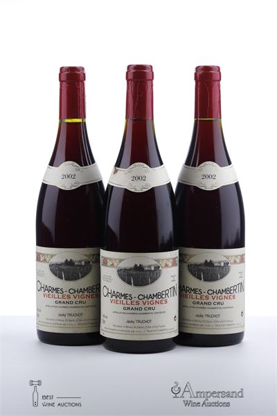 CHARMES CHAMBERTIN VIEILLES VIGNES 2002 - Jacky Truchot - 3 Bottles