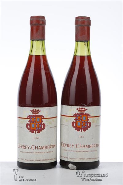 GEVREY CHAMBERTIN 1969 - Georges Vachet - 2 Bottles