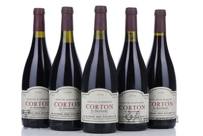 CORTON LES MARECHAUDES 1990 - Michel Mallard - 5 Bottles