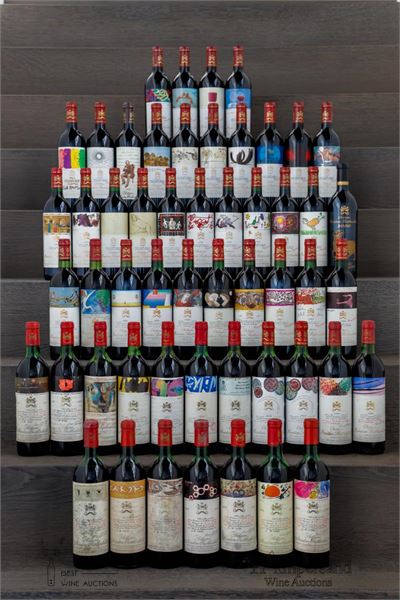 MOUTON ROTHSCHILD COLLECTION N° 1 FROM 1964 - 2014 ( 53 BottleS) 1964 - 2014