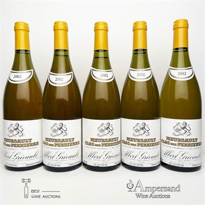 MEURSAULT CLOS DES PERRIERES 2002 - Albert Grivault - 5 Bottles