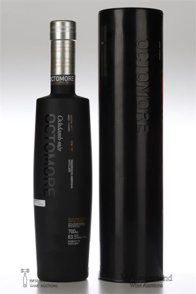 BRUICHLADDICH OCTOMORE 5 Y EDITION 01.1 PPM 131  - Aged in oak casks - 1 Bottle - Tube