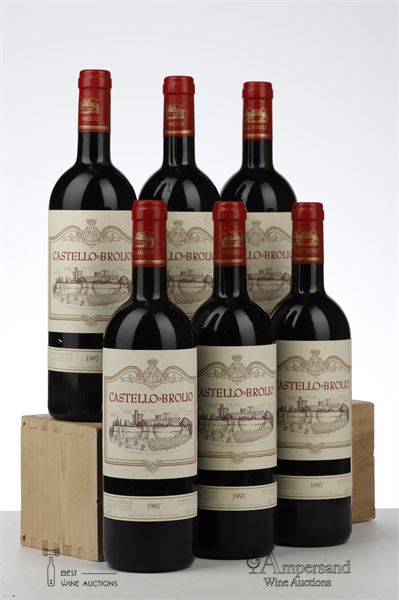 CHIANTI CLASSICO CASTELLO DI BROLIO 1997 - Barone Ricasoli - 6 Bottles - Owc 6