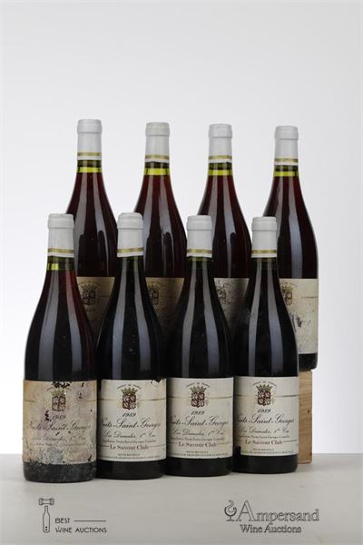 NUITS ST GEORGES LES DAMODES 1989 - Le Savour Club - 8 Bottles