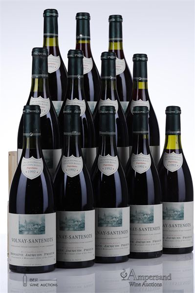 VOLNAY SANTENOTS 1992 - Jacques Prieur - 12 Bottles - Owc 12