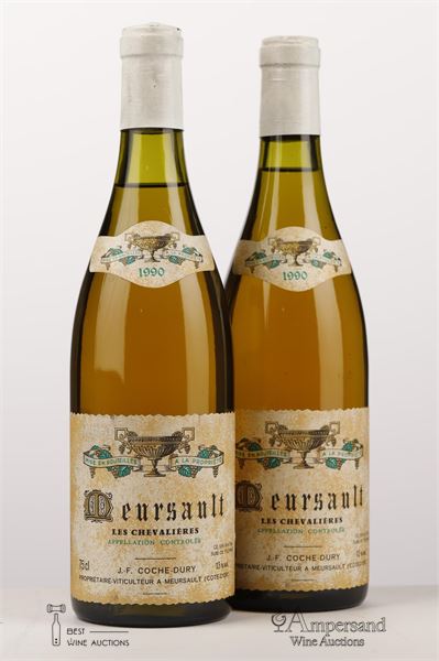 MEURSAULT CHEVALIERES 1990 - Coche Dury - 2 Bottles