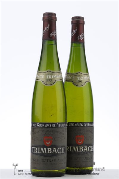 GEWURZTRAMINER CUVEE DES SEIGNEURS DE RIBEAUPIERRE 1993 - Trimbach - 2 Bottles