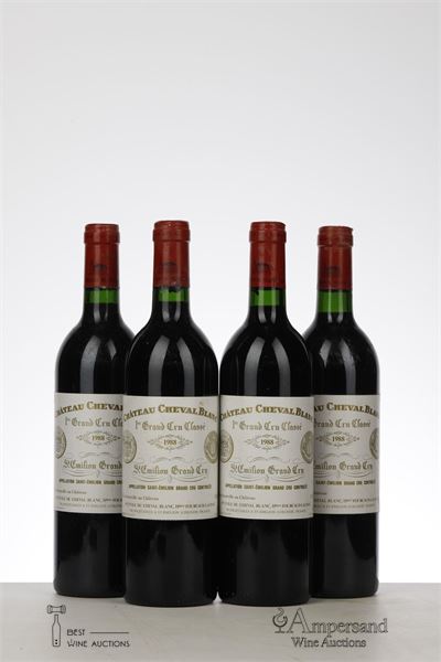 CHEVAL BLANC 1988 - Mc - 4 Bottles