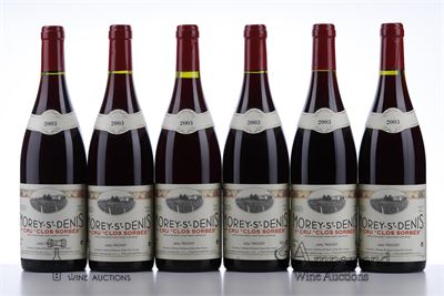 MOREY ST DENIS CLOS SORBES 2003 - Jacky Truchot - 6 Bottles