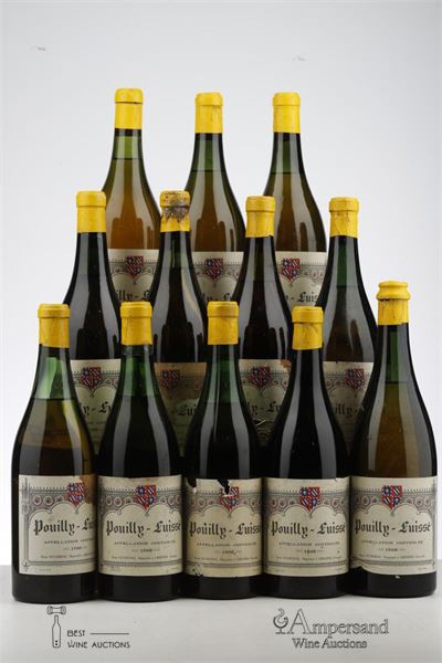 POUILLY FUISSE 1966 - Rene Vedrenne - Mb - 12 Bottles