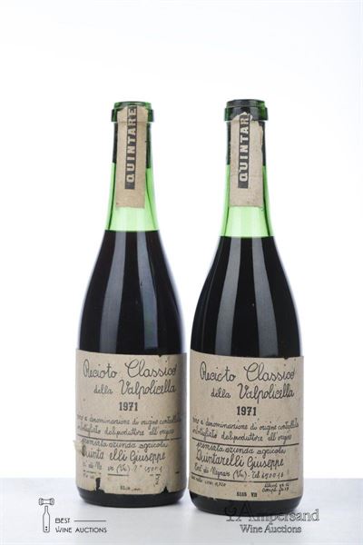 RECIOTO DELLA VALPOLICELLA 1971 - Quintarelli - 2 Bottles