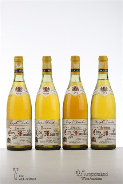 BEAUNE CLOS DES MOUCHES BLANC 1979 - Joseph Drouhin - 4 Bottles