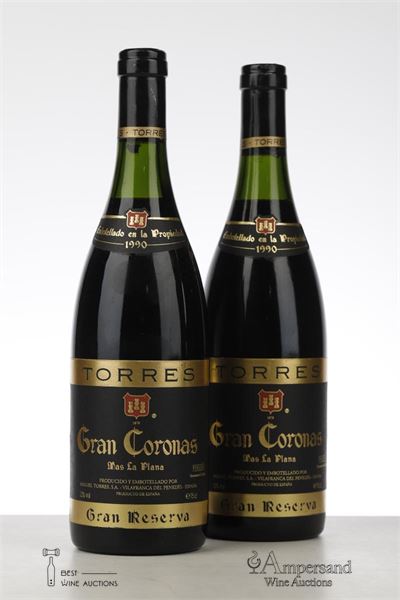 MAS LA PLANA GRAN CORONAS GRAN RESERVA 1990 - Torres - 2 Bottles