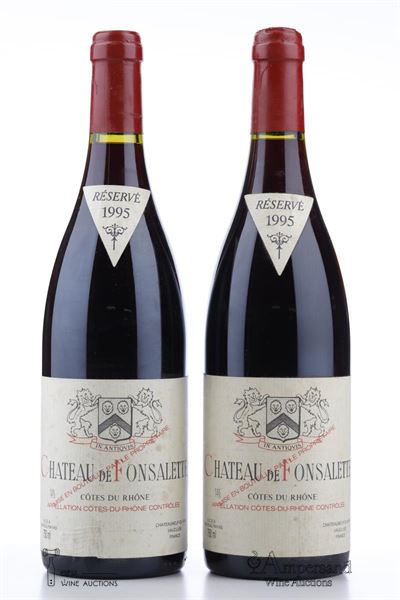 DE FONSALETTE 1995 - Chateau de Fonsalette - 2 Bottles