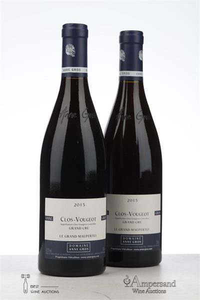 CLOS VOUGEOT LE GRAND MAUPERTUI 2015 - Anne Gros - 2 Bottles