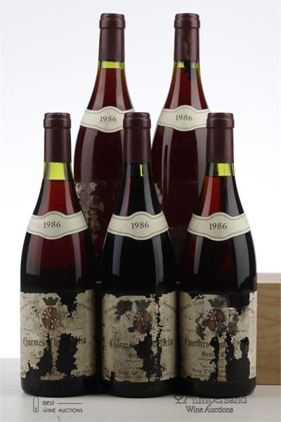 CHARMES CHAMBERTIN 1986 - Guy Castagnier - 5 Bottles