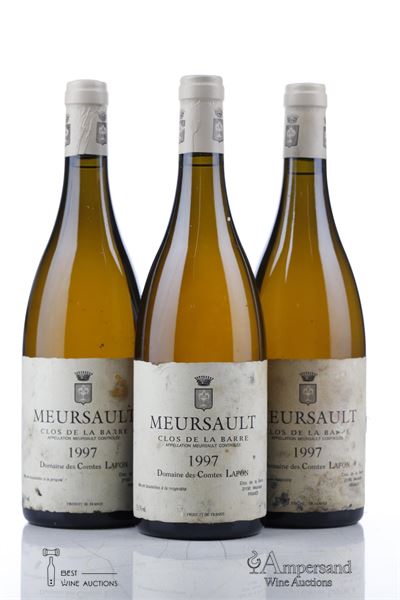 MEURSAULT CLOS DE LA BARRE 1997 - Comtes Lafon - 3 Bottles