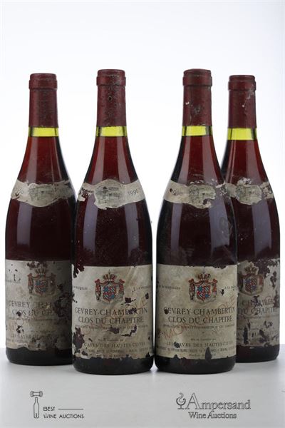 GEVREY CHAMBERTIN CLOS DU CHAPITRE 1990 - Les Caves des Hautes Cotes - 4 Bottles