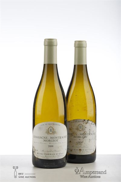 CHASSAGNE MONTRACHET BLANC MORGEOT 2008 - Henri Germain - 2 Bottles