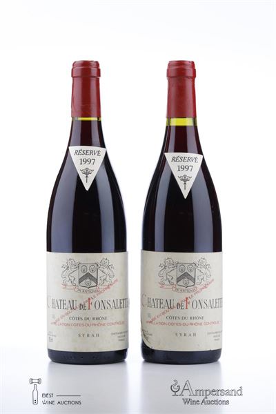 DE FONSALETTE SYRAH 1997 - Chateau de Fonsalette - 2 Bottles