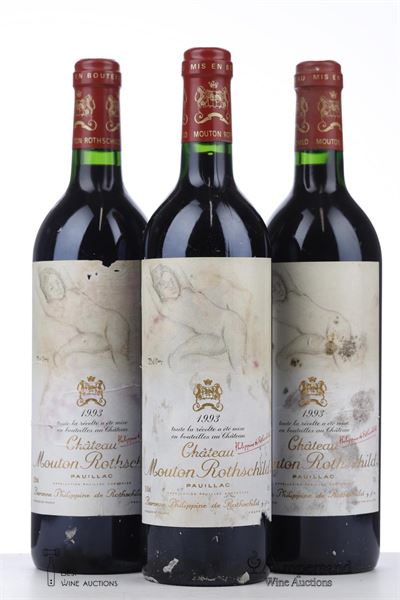 MOUTON ROTHSCHILD 1993 - Mc - 3 Bottles
