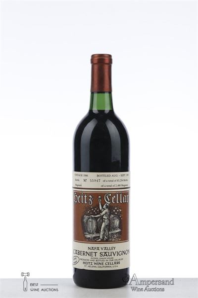 HEITZ CELLAR MARTHA'S VINEYARD CABERNET SAUVIGNON 1986 - Heitz Wine Cellars - 1 Bottle