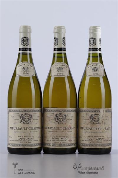 MEURSAULT CHARMES 1996 - Louis Jadot - 3 Bottles