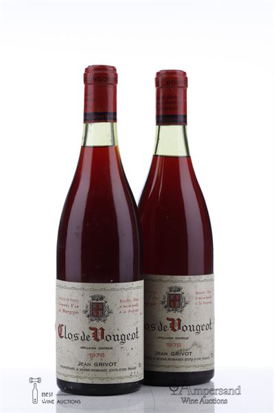 CLOS VOUGEOT 1976 - Jean Grivot - 2 Bottles