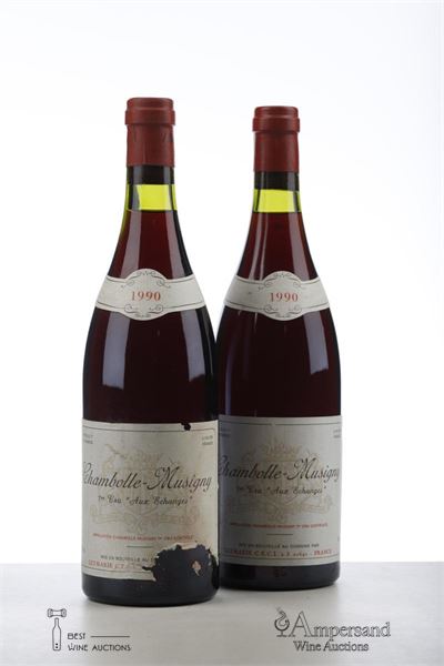 CHAMBOLLE MUSIGNY AUX ECHANGES 1990 - Leymarie C.E.C.I. - 2 Bottles