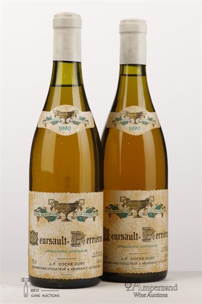 MEURSAULT PERRIERES 1990 - Coche Dury - 2 Bottles