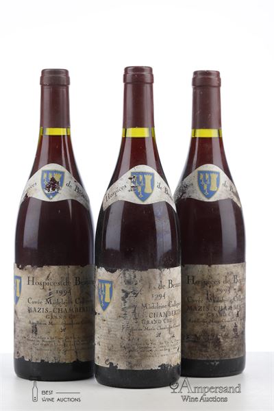 HOSPICES DE BEAUNE MAZIS CHAMBERTIN CUVEE MADELEINE COLLIGNON 1994 - S.D.V Negociant - 3 Bottles