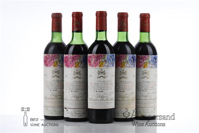 MOUTON ROTHSCHILD 1970 - 5 Bottles