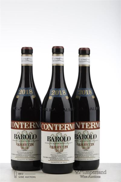 BAROLO CERRETTA 2018 - Giacomo Conterno - 3 Bottles