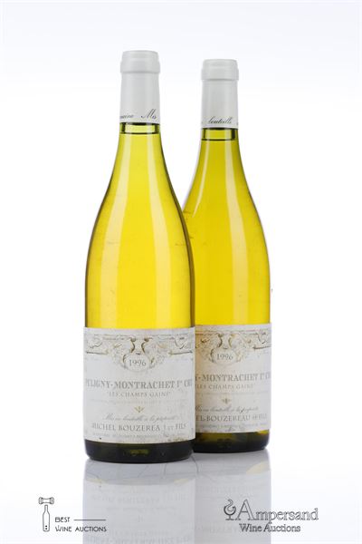 PULIGNY MONTRACHET LES CHAMPS GAINS 1996 - Michel Bouzereau - 2 Bottles