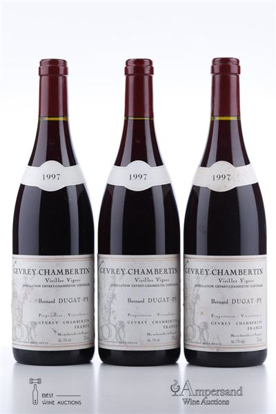GEVREY CHAMBERTIN VIEILLES VIGNES 1997 - Dugat Py - 3 Bottles
