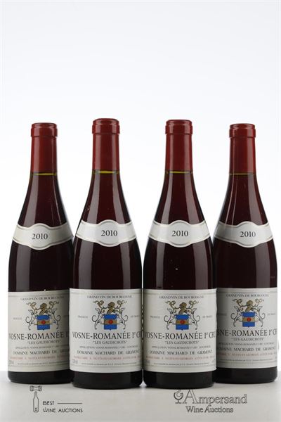 VOSNE ROMANEE LES GAUDICHOTS 2010 - Machard de Gramont - 4 Bottles