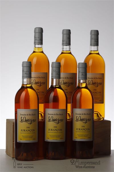 JURANCON LA QUINTESSENCE 1990 - Domaine Bru-Bache - 6 Bottles