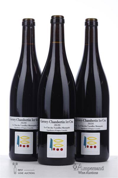 GEVREY CHAMBERTIN CLOS DES VAROILLES 2020 - Prieure Roch - 3 Bottles